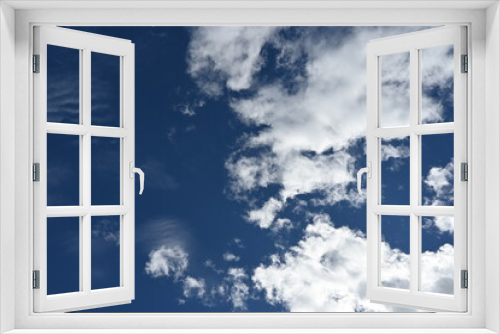 Fototapeta Naklejka Na Ścianę Okno 3D - blue sky heaven clouds air aerial wallpaper texture background