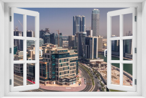 Bay Square district with mixed use and low rise complex office buildings located in Business Bay in Dubai