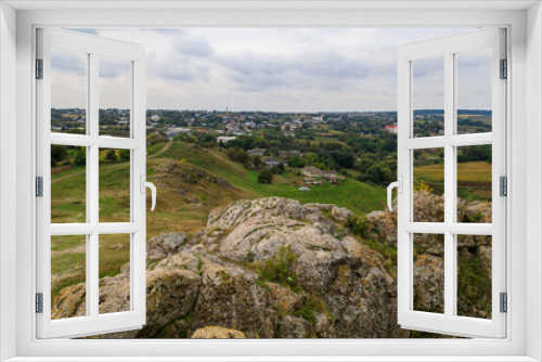 Fototapeta Naklejka Na Ścianę Okno 3D - Wild rocky and mountainous nature of Eastern Europe. Landscape background
