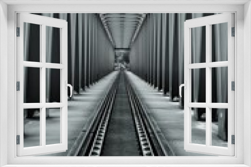 Fototapeta Naklejka Na Ścianę Okno 3D - Railroad Bridge