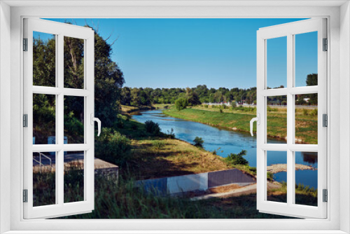 Fototapeta Naklejka Na Ścianę Okno 3D - Widok na rzekę