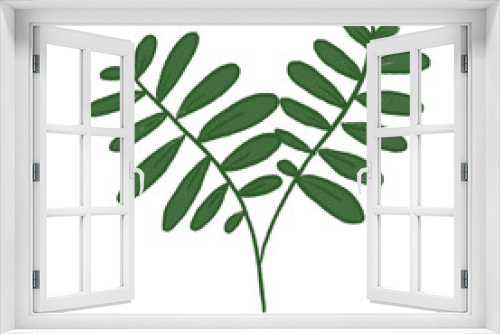 Fototapeta Naklejka Na Ścianę Okno 3D - Green Leaf Illustration