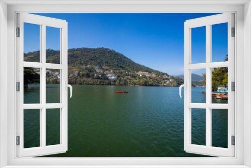 Fototapeta Naklejka Na Ścianę Okno 3D - Various views of the Bhimtal lake , Uttarakhand