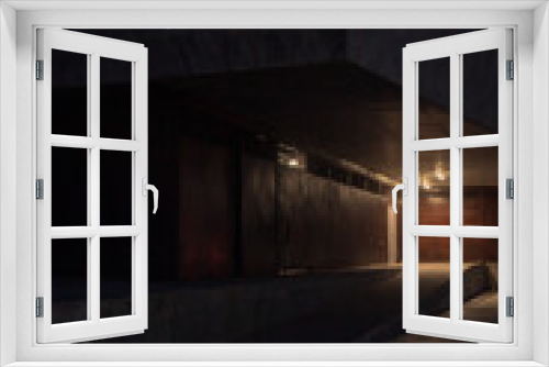Fototapeta Naklejka Na Ścianę Okno 3D - A oscuras en la entrada
