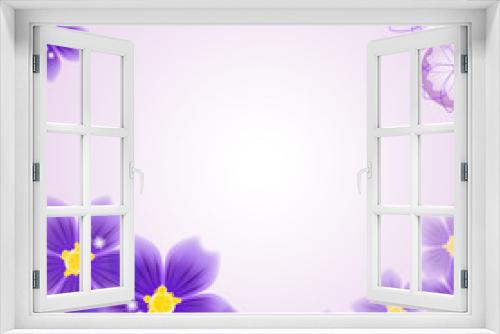 Fototapeta Naklejka Na Ścianę Okno 3D - Abstract floral background