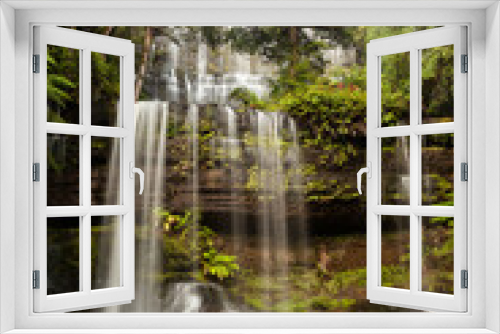 Fototapeta Naklejka Na Ścianę Okno 3D - The iconic Russell Falls - Tasmania, Australia. Mount Field National Park