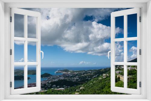 Fototapeta Naklejka Na Ścianę Okno 3D -  Caribbean island of St. Thomas, Charlotte Amalie