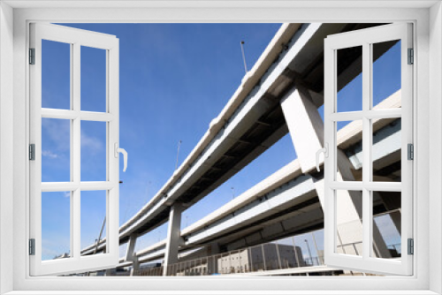 Fototapeta Naklejka Na Ścianę Okno 3D - 首都高速の高架　神奈川県川崎市