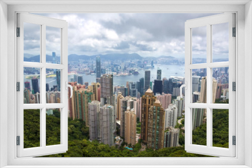 Fototapeta Naklejka Na Ścianę Okno 3D - Hong Kong island