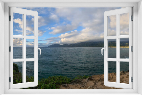 Fototapeta Naklejka Na Ścianę Okno 3D - LEIA OAHU HAWAII NORTH SHORE AT SUNRISE