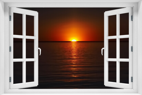 Fototapeta Naklejka Na Ścianę Okno 3D - Beautiful sunset above the ocean