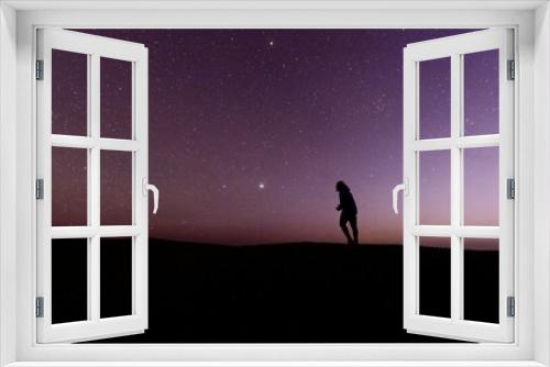 Fototapeta Naklejka Na Ścianę Okno 3D - silhouette of a person