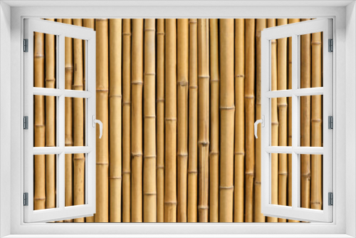 Fototapeta Naklejka Na Ścianę Okno 3D - bamboo fence background