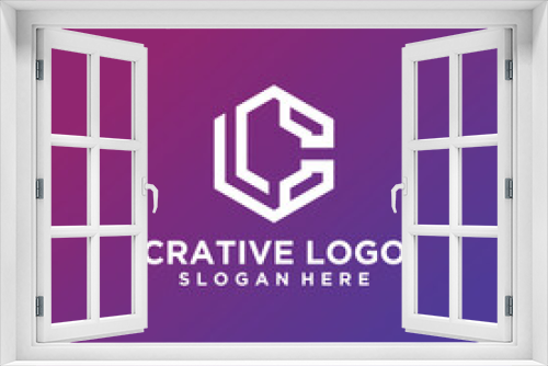 smart and creative letter c logo design, letter c technology logo