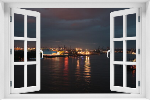 Fototapeta Naklejka Na Ścianę Okno 3D - Hamburgerhafen