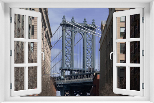Fototapeta Naklejka Na Ścianę Okno 3D - All Roads leed to New York