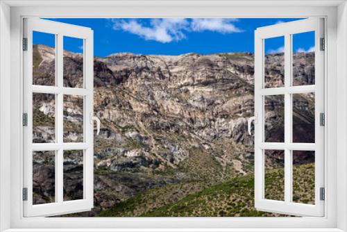 Fototapeta Naklejka Na Ścianę Okno 3D - Beautiful mountain landscape of Quebrada El Diablo in Chile, Traveling on the Carretera Austral
