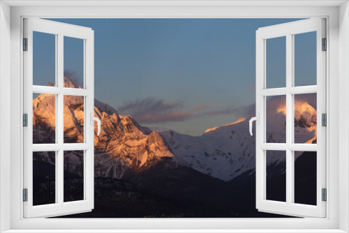 Fototapeta Naklejka Na Ścianę Okno 3D - Peaks Olivia and Seven Brothers, Ushuaia, Tierra del Fuego, Pata