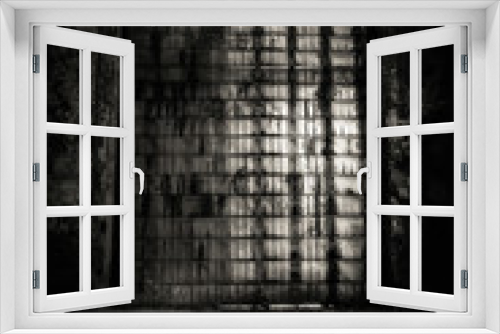 Fototapeta Naklejka Na Ścianę Okno 3D - Closed Industrial door closeup photo