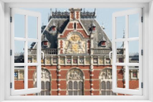 Fototapeta Naklejka Na Ścianę Okno 3D - Central station in Amsterdam the Netherlands