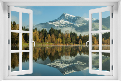Fototapeta Naklejka Na Ścianę Okno 3D - Tirol - Schwarzsee