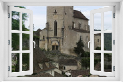 Fototapeta Naklejka Na Ścianę Okno 3D - Saint-cirq-Lapopie