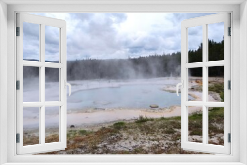Fototapeta Naklejka Na Ścianę Okno 3D - yellowstone geothermal park