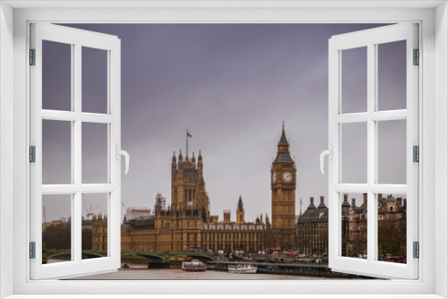 Fototapeta Naklejka Na Ścianę Okno 3D - houses of parliament and big ben