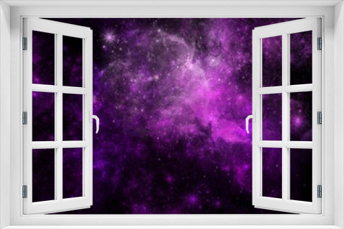 Fototapeta Naklejka Na Ścianę Okno 3D - Purple Galaxy