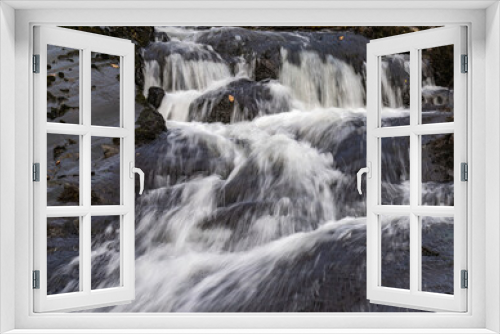Fototapeta Naklejka Na Ścianę Okno 3D - Waterfall on the River Ogwen in Snowdonia