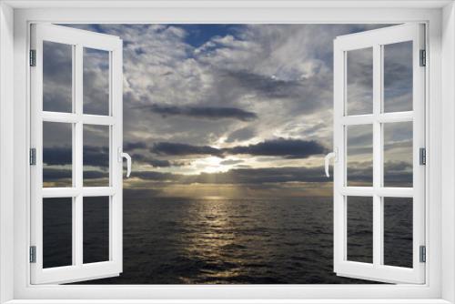 Fototapeta Naklejka Na Ścianę Okno 3D - Sonnenuntergang auf dem Meer