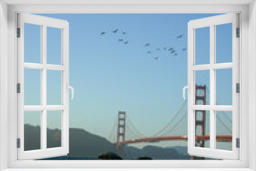 Fototapeta Naklejka Na Ścianę Okno 3D - Amazing view of the Golden Gate Bridge from Bakers Beach in San Francisco, CA