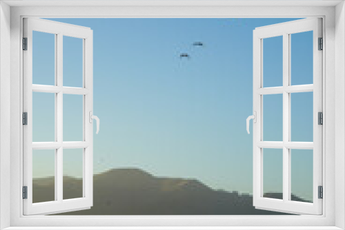 Fototapeta Naklejka Na Ścianę Okno 3D - View of the birds flying over Baker Beach in San Francisco, California