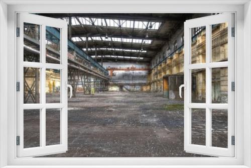 Fototapeta Naklejka Na Ścianę Okno 3D - Abandoned hall, lost place, old