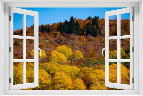 Fototapeta Naklejka Na Ścianę Okno 3D - Autumn views in the mountains