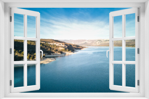 Fototapeta Naklejka Na Ścianę Okno 3D - Lake of Sainte-Croix (Lac de Sainte-Croix, Gorges du Verdon) in the Provence-Alpes-Côte d'Azur region, France