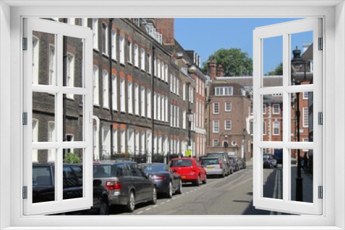 Fototapeta Naklejka Na Ścianę Okno 3D - Lord North Street, Westminster, London.
