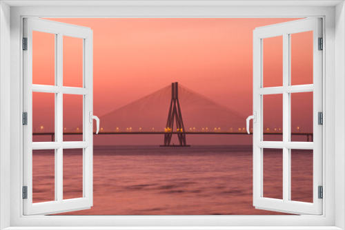 Fototapeta Naklejka Na Ścianę Okno 3D - Bandra Worli Sea Link, Mumbai, India