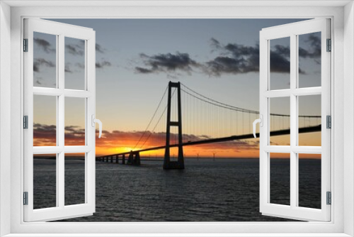 Fototapeta Naklejka Na Ścianę Okno 3D - Große Belt Brücke