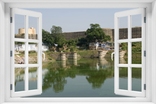 Fototapeta Naklejka Na Ścianę Okno 3D - Water palace, Deeg, Rajasthan, India
