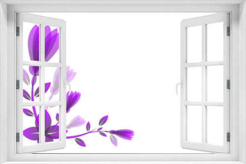 Fototapeta Naklejka Na Ścianę Okno 3D - flower vector background