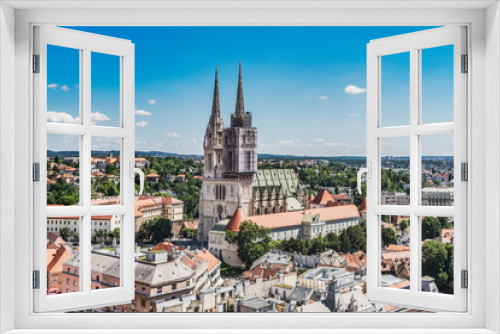 Fototapeta Naklejka Na Ścianę Okno 3D -  Kathedrale von Zagreb