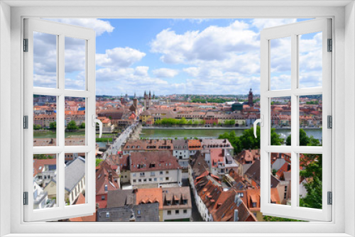 Fototapeta Naklejka Na Ścianę Okno 3D - The City of Würzburg in Germany