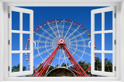 Fototapeta Naklejka Na Ścianę Okno 3D - Ferris wheel in Kharkov