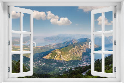Fototapeta Naklejka Na Ścianę Okno 3D - Bay of Kotor summer morning view, Montenegro