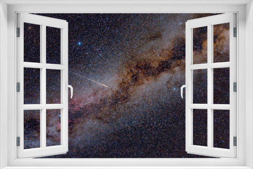 Fototapeta Naklejka Na Ścianę Okno 3D - Perseid Meteor Crossing the Milky Way
