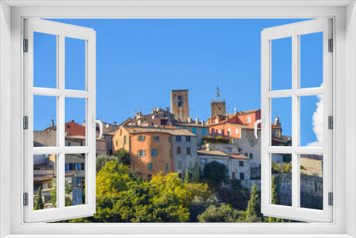 Fototapeta Naklejka Na Ścianę Okno 3D - Biot village, South of France, exterior daytime view