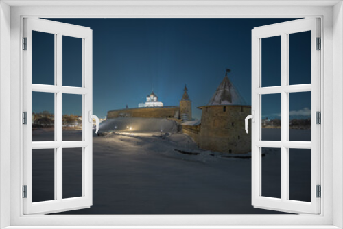 Fototapeta Naklejka Na Ścianę Okno 3D - Pskov Krom (Kremlin)	