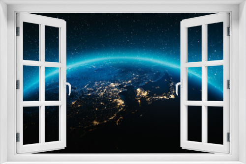 Fototapeta Naklejka Na Ścianę Okno 3D - Planet Earth - Asia