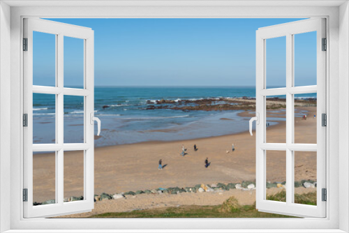 Fototapeta Naklejka Na Ścianę Okno 3D - panoramic view at Biarritz France